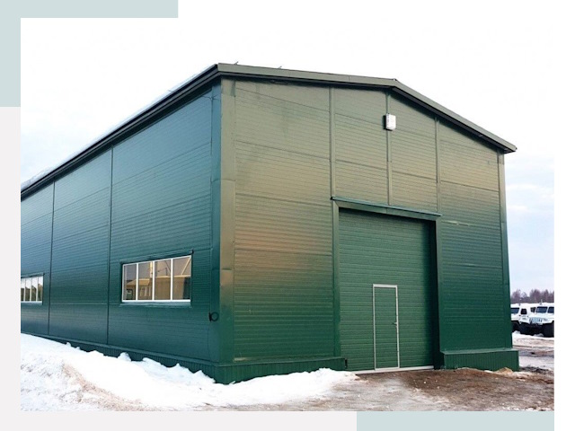 Двускатные ангары в Наро-Фоминске