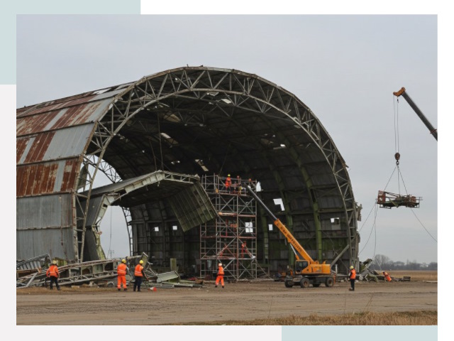 Демонтаж ангаров в Наро-Фоминске